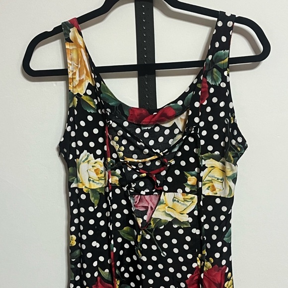 XOXO In America And Abroad Floral/Polkadot Dress Sz 11/12 - Picture 2 of 8